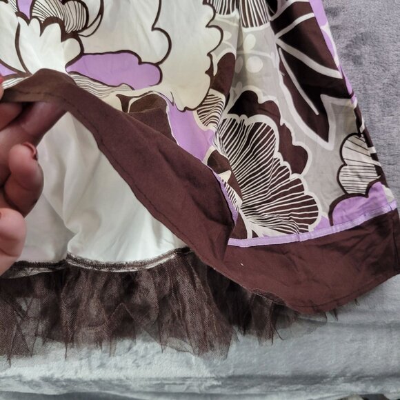 Ruby Rox Juniors‎ Halter Dress 11 White Purple Floral Babydoll Party Y2K Retro - Picture 5 of 11